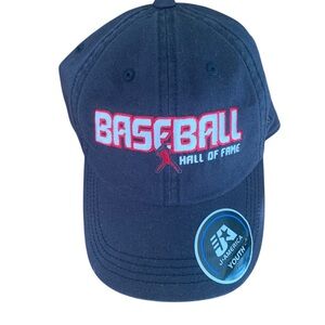 J. America Youth Baseball Hall of Fame Baseball Kids Hat Navy
